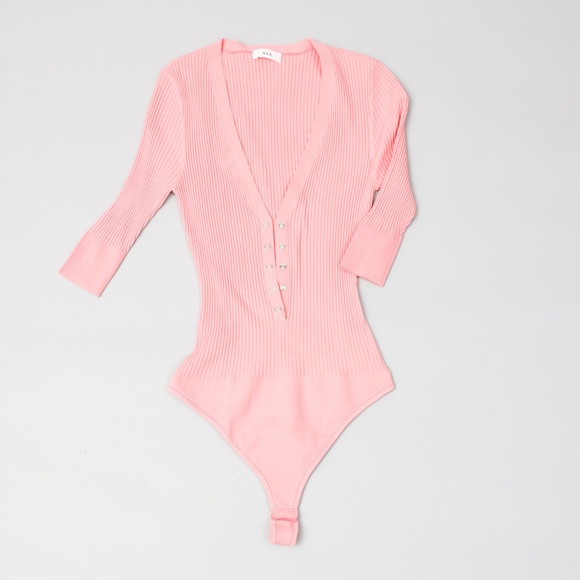 NWT 💘 ALC Pink Body Suit - Picture 5 of 7